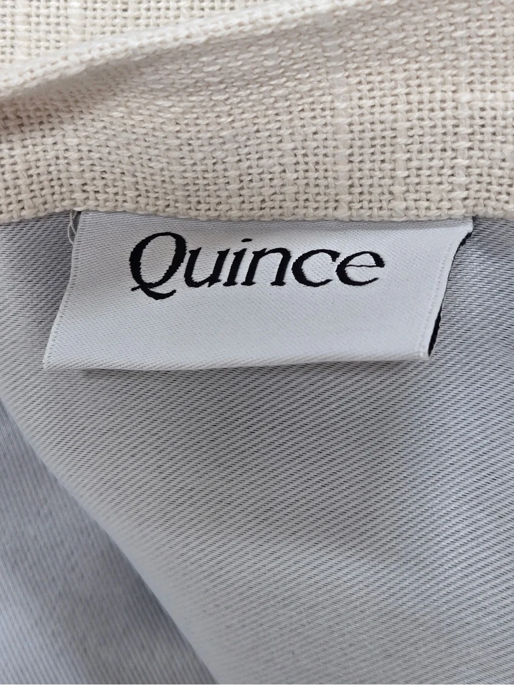 NWT QUINCE Set Of 2 48x84 Cotton Slub Blackout Curtains Natural 0723